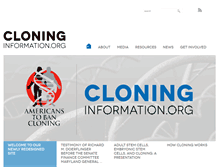 Tablet Screenshot of cloninginformation.org